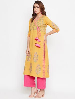 printed kurta palazzo set - 16943189 - Standard Image - 2