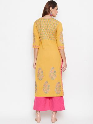 printed kurta palazzo set - 16943189 - Standard Image - 3
