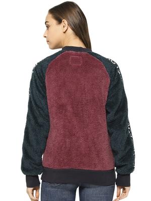 faux leather zip up bomer jacket - 16943311 - Standard Image - 3