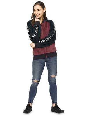 faux leather zip up bomer jacket - 16943311 - Standard Image - 4