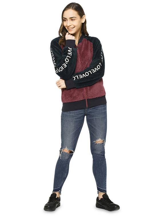 faux leather zip up bomer jacket - 16943311 - Zoom Image - 4