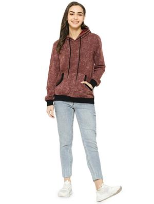 contrast bind printed hoodie - 16943318 - Standard Image - 4