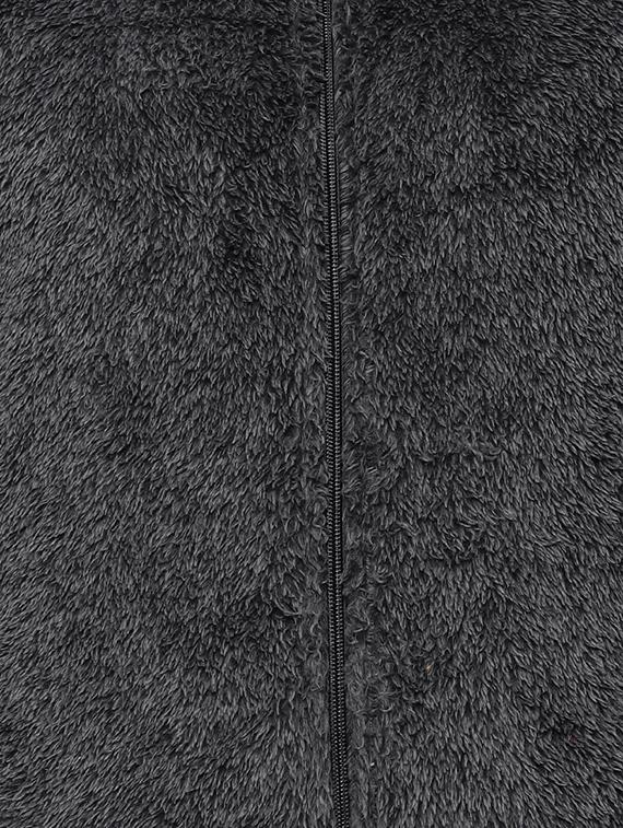 contrast ribbed faux fur jacket - 16943321 - Zoom Image - 5