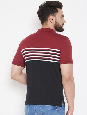 black striped polo t-shirt - 16943488 - Standard Image - 3