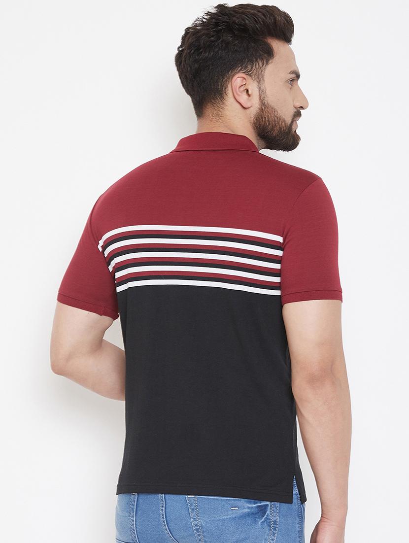 black striped polo t-shirt - 16943488 - Zoom Image - 3