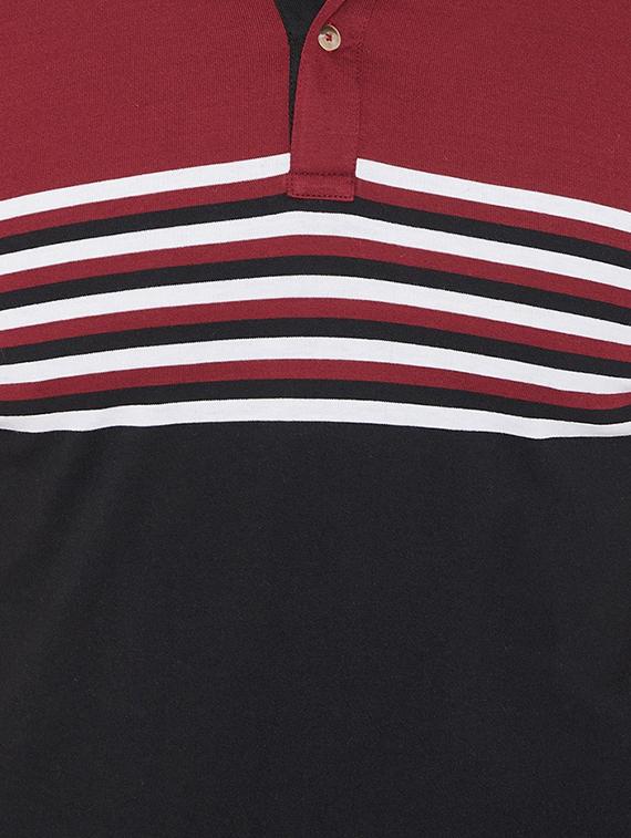 black striped polo t-shirt - 16943488 - Zoom Image - 5