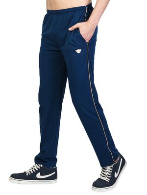 dark blue solid full length track pant - 16943709 - Standard Image - 2