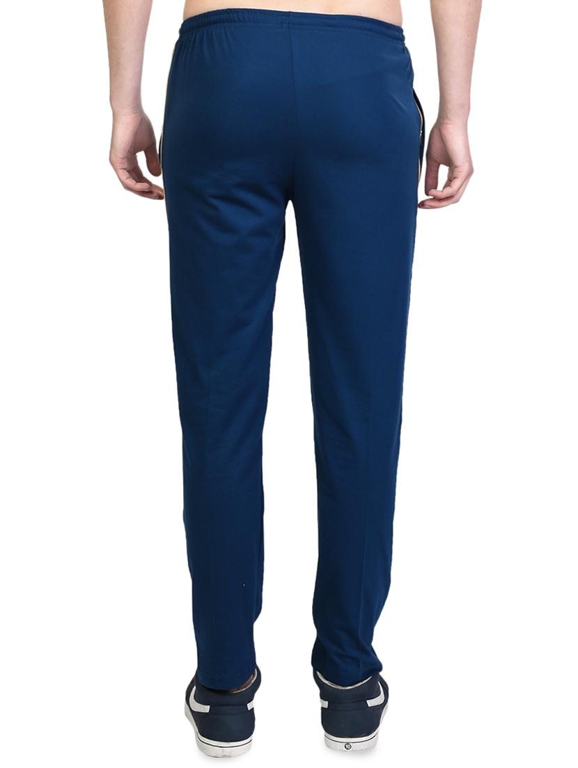 dark blue solid full length track pant - 16943709 - Zoom Image - 3