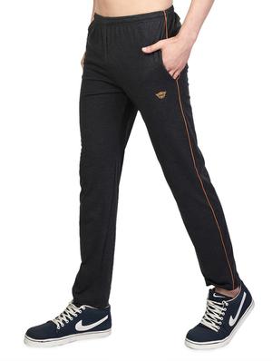 grey solid full length track pant - 16943710 - Standard Image - 2