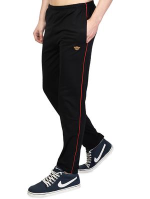 black solid full length track pant - 16943711 - Standard Image - 2