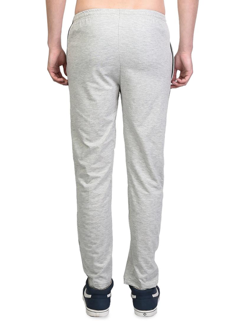grey solid full length track pant - 16943712 - Zoom Image - 3
