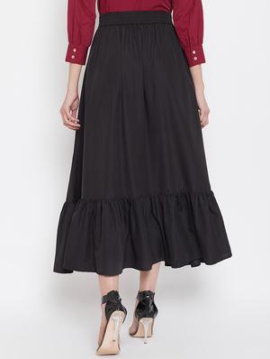 tie front flared skirt - 16943828 - Standard Image - 3