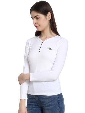 v-neck solid tee - 16943860 - Standard Image - 2