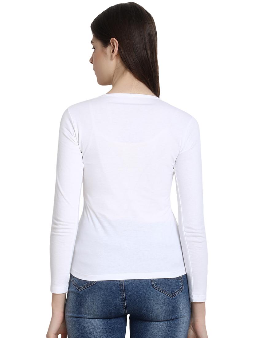 v-neck solid tee - 16943860 - Zoom Image - 3