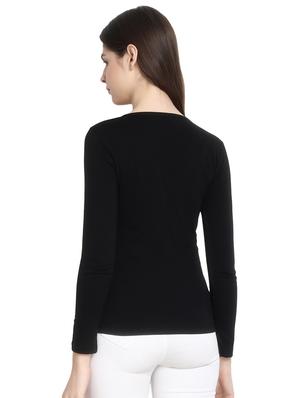v-neck solid tee - 16943861 - Standard Image - 3