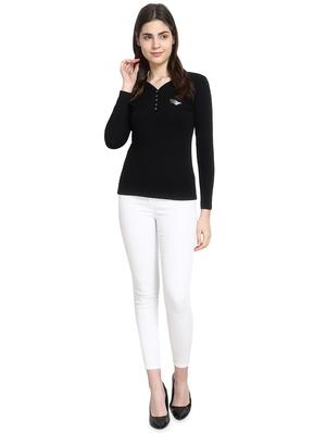 v-neck solid tee - 16943861 - Standard Image - 4