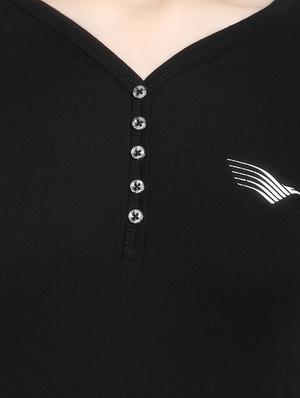 v-neck solid tee - 16943861 - Standard Image - 5