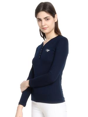 v neck solid tee - 16943862 - Standard Image - 2
