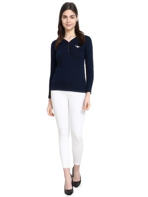 v neck solid tee - 16943862 - Standard Image - 4