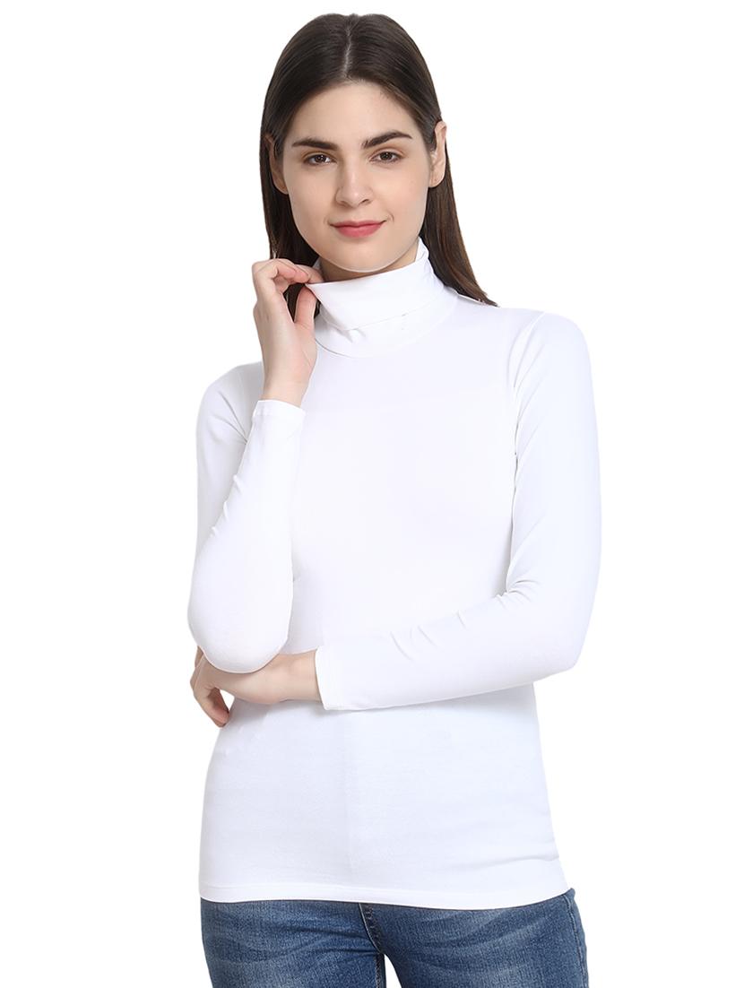 turtle neck solid tee - 16943863 - Zoom Image - 1