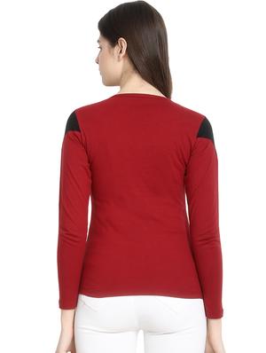 color block round neck tee - 16943869 - Standard Image - 3