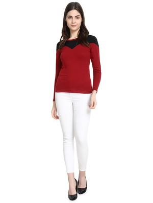 color block round neck tee - 16943869 - Standard Image - 4