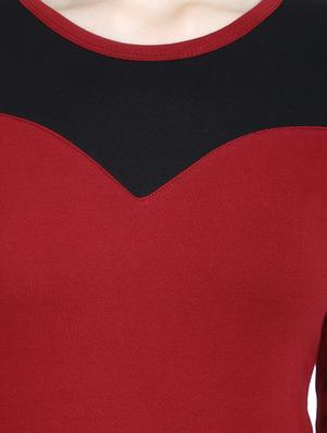 color block round neck tee - 16943869 - Standard Image - 5