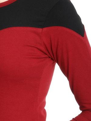color block round neck tee - 16943869 - Standard Image - 6