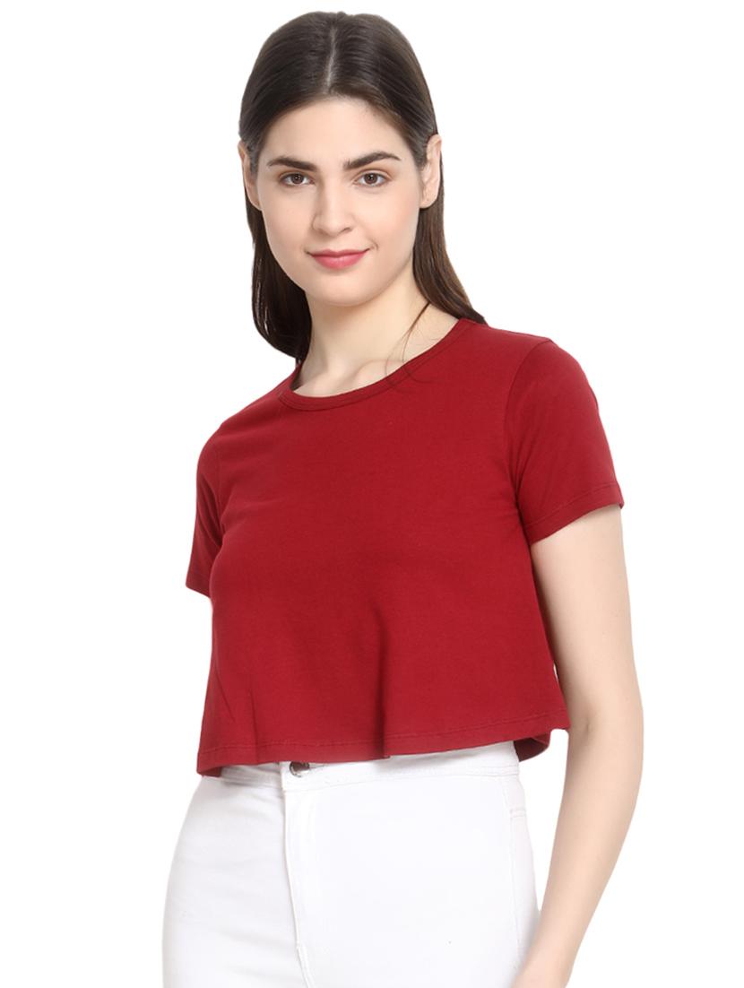 round neck crop tee - 16943880 - Zoom Image - 1