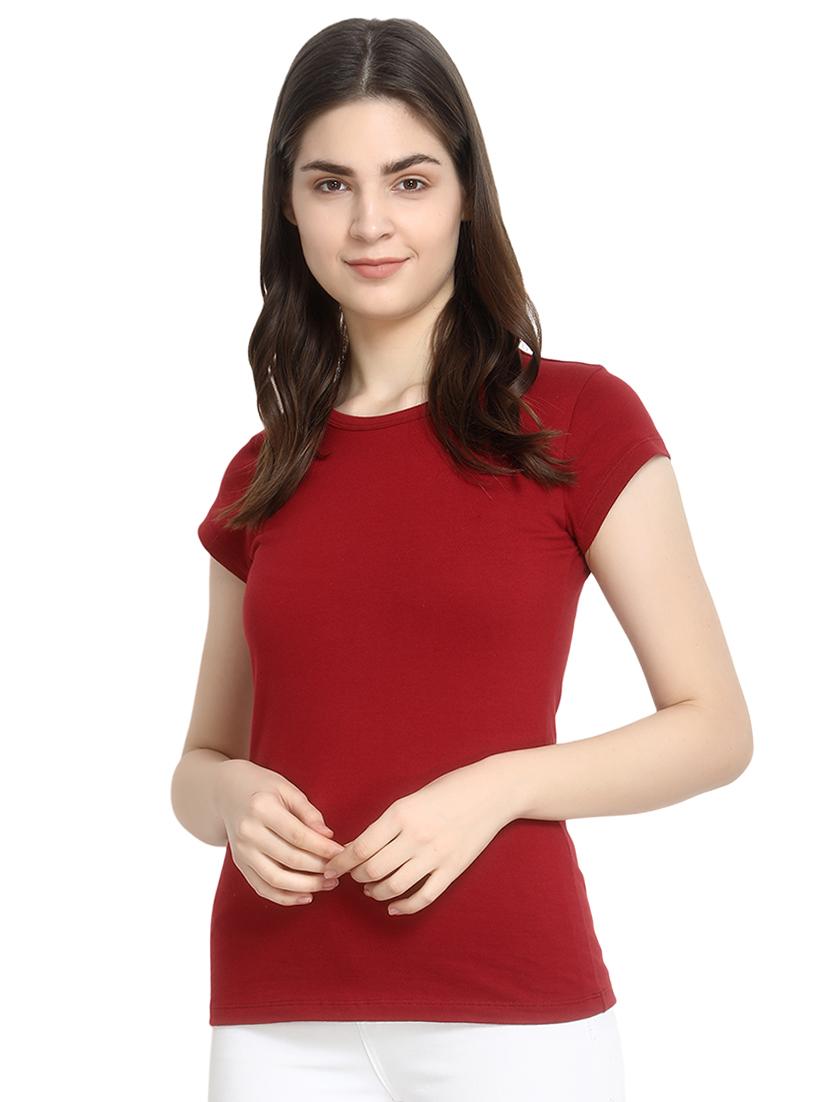 round neck solid tee - 16943884 - Zoom Image - 1