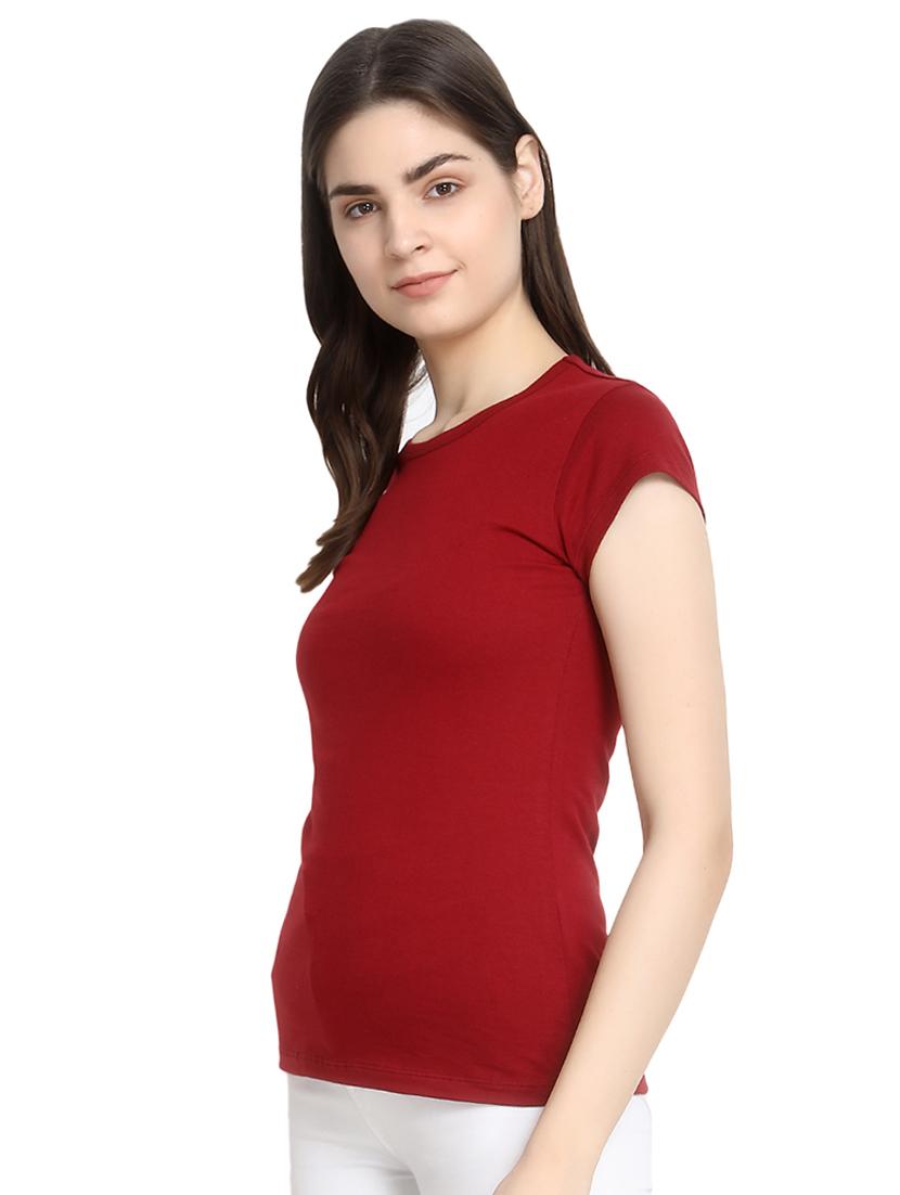 round neck solid tee - 16943884 - Zoom Image - 2