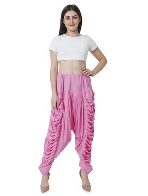 pink rayon dhoti salwar salwars - 16944010 - Standard Image - 4