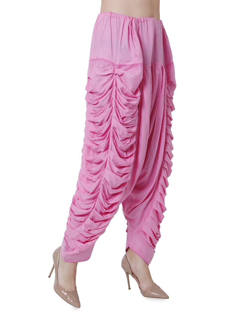 pink rayon dhoti salwar salwars - 16944010 - Zoom Image - 2