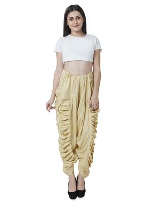 beige rayon dhoti salwar salwars - 16944011 - Standard Image - 4