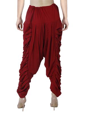 red rayon dhoti salwar salwars - 16944012 - Standard Image - 3