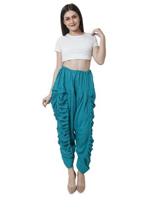 green rayon dhoti salwar salwars - 16944013 - Standard Image - 4