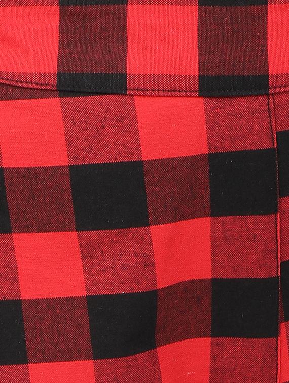 high rise checkered trousers - 16944053 - Zoom Image - 4