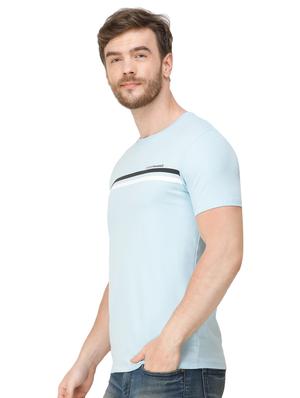 light blue taped t-shirt - 16944263 - Standard Image - 2