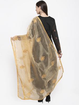 self design embroidered dupatta - 16944531 - Standard Image - 3