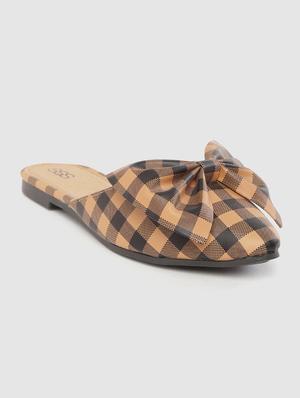 tan leatherette slip on sandals - 16944794 - Standard Image - 2
