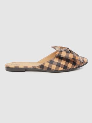 tan leatherette slip on sandals - 16944794 - Standard Image - 3
