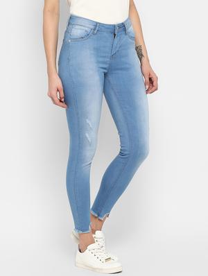 frayed hem stone washed jeans - 16945494 - Standard Image - 2