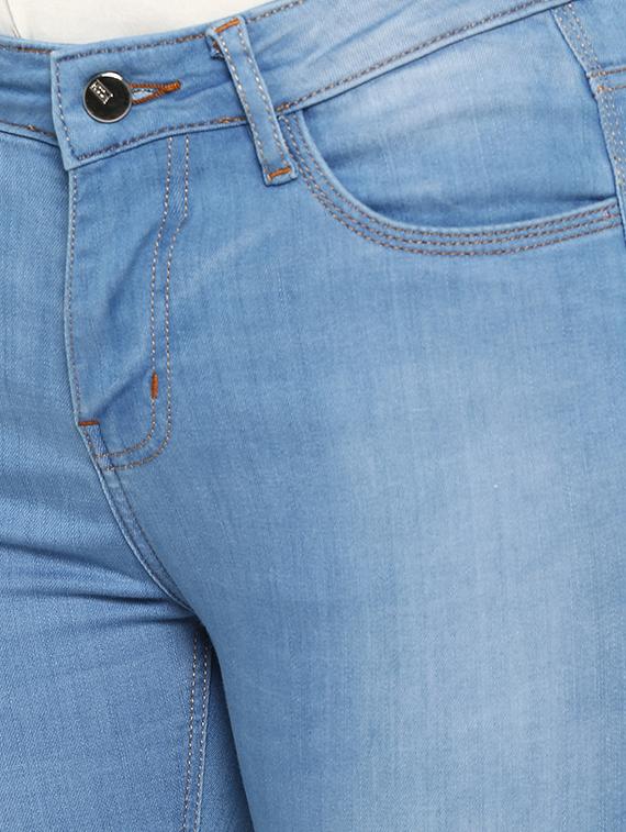 frayed hem stone washed jeans - 16945494 - Zoom Image - 5