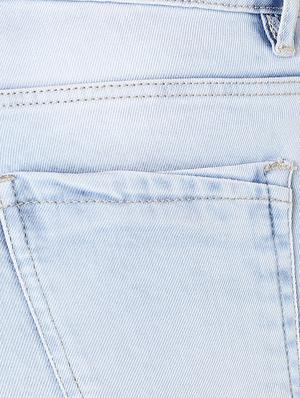 side tape frayed hem jeans - 16945501 - Standard Image - 5