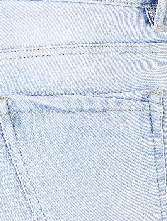 side tape frayed hem jeans - 16945501 - Zoom Image - 5