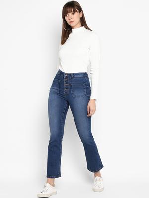 high rise bootcut jeans - 16945503 - Standard Image - 4