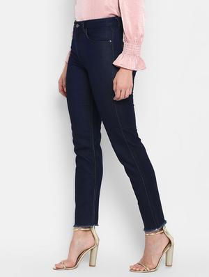 high rise frayed hem jeans - 16945508 - Standard Image - 2