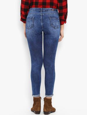 mid rise distressed jeans - 16945510 - Standard Image - 3