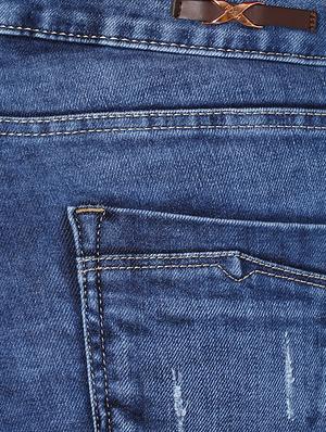 mid rise distressed jeans - 16945510 - Standard Image - 5