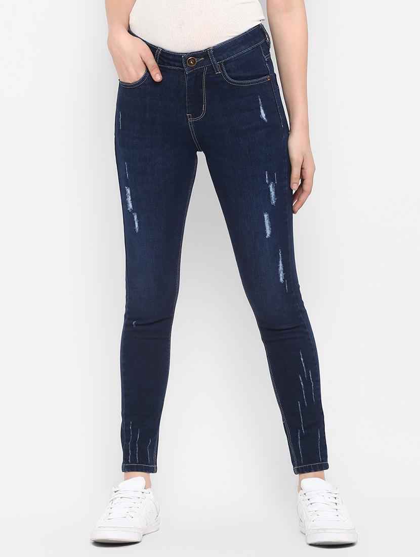 mid rise distressed jeans - 16945523 - Zoom Image - 1